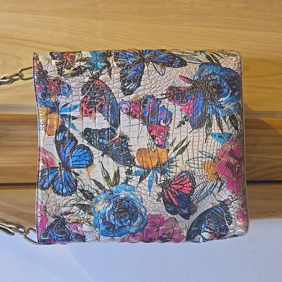 Brahmin Vibrant Multicolor Croc-Embossed Shoulder Bag - Picture 2 of 11